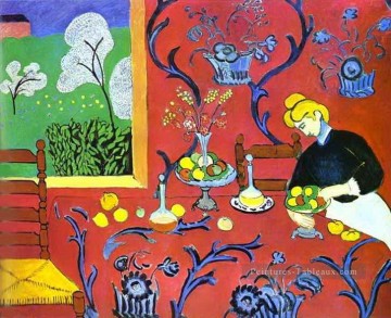  henri - Harmonie en rouge abstrait fauvisme Henri Matisse